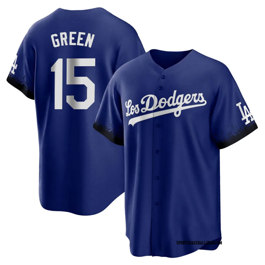 Shawn Green Youth Los Angeles Dodgers Royal Replica 2021 City Connect Jersey