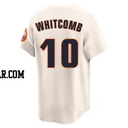 Shay Whitcomb Men's Houston Astros Cream Limited Throwback Cooperstown Collection Jersey