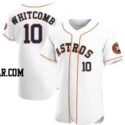 Shay Whitcomb Men's Houston Astros White Authentic Home Jersey