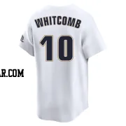 Shay Whitcomb Men's Houston Astros White Limited Throwback Cooperstown Collection Jersey