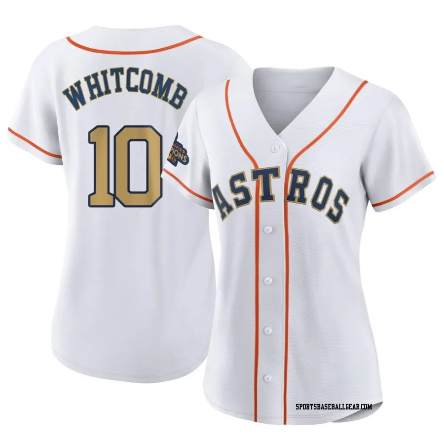 Shay Whitcomb Women's Houston Astros Gold Authentic White 2023 Collection Jersey
