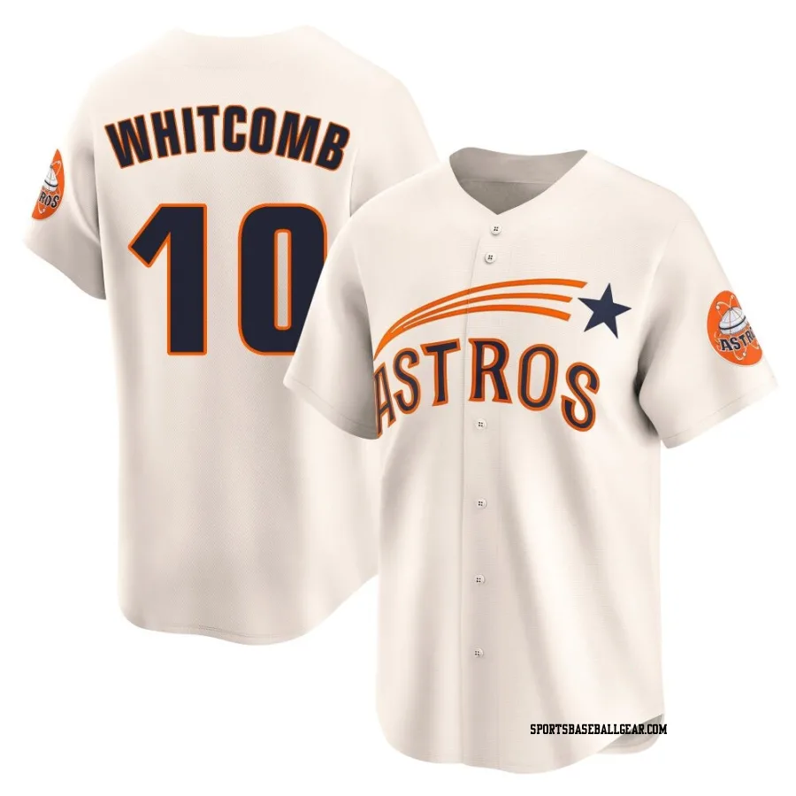 Shay Whitcomb Youth Houston Astros Cream Limited Throwback Cooperstown Collection Jersey