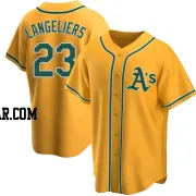 Shea Langeliers Men's Oakland Athletics Gold Replica Alternate Jersey