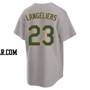 Shea Langeliers Men's Oakland Athletics Gray Replica Away 2.0 Jersey