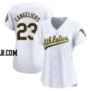 Shea Langeliers Women's Oakland Athletics White Limited Home Jersey