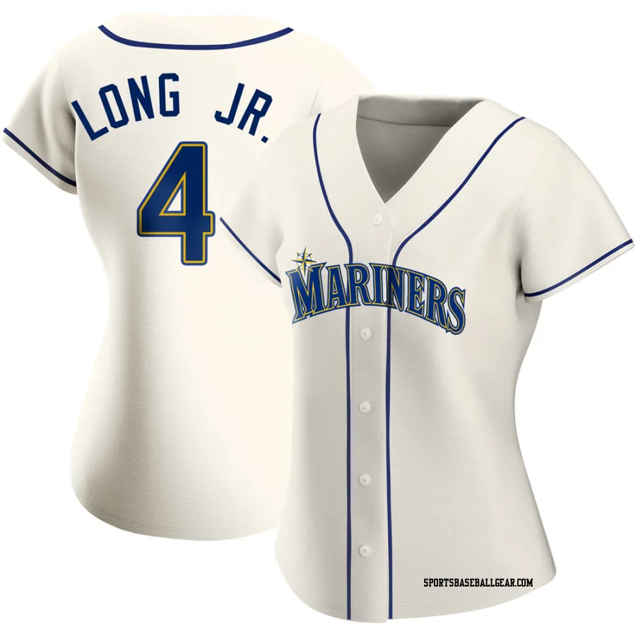 Shed Long Jr. Women's Seattle Mariners Cream Authentic Alternate Jersey