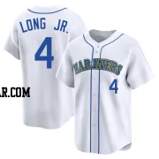 Shed Long Jr. Youth Seattle Mariners White Limited Throwback Cooperstown Collection Jersey