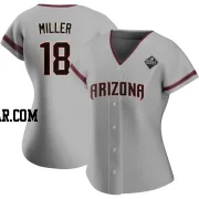 Shelby Miller Women's Arizona Diamondbacks Gray Authentic Road 2023 World Series Jersey