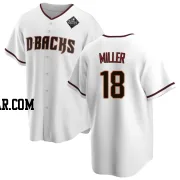 Shelby Miller Youth Arizona Diamondbacks White Replica Home 2023 World Series Jersey