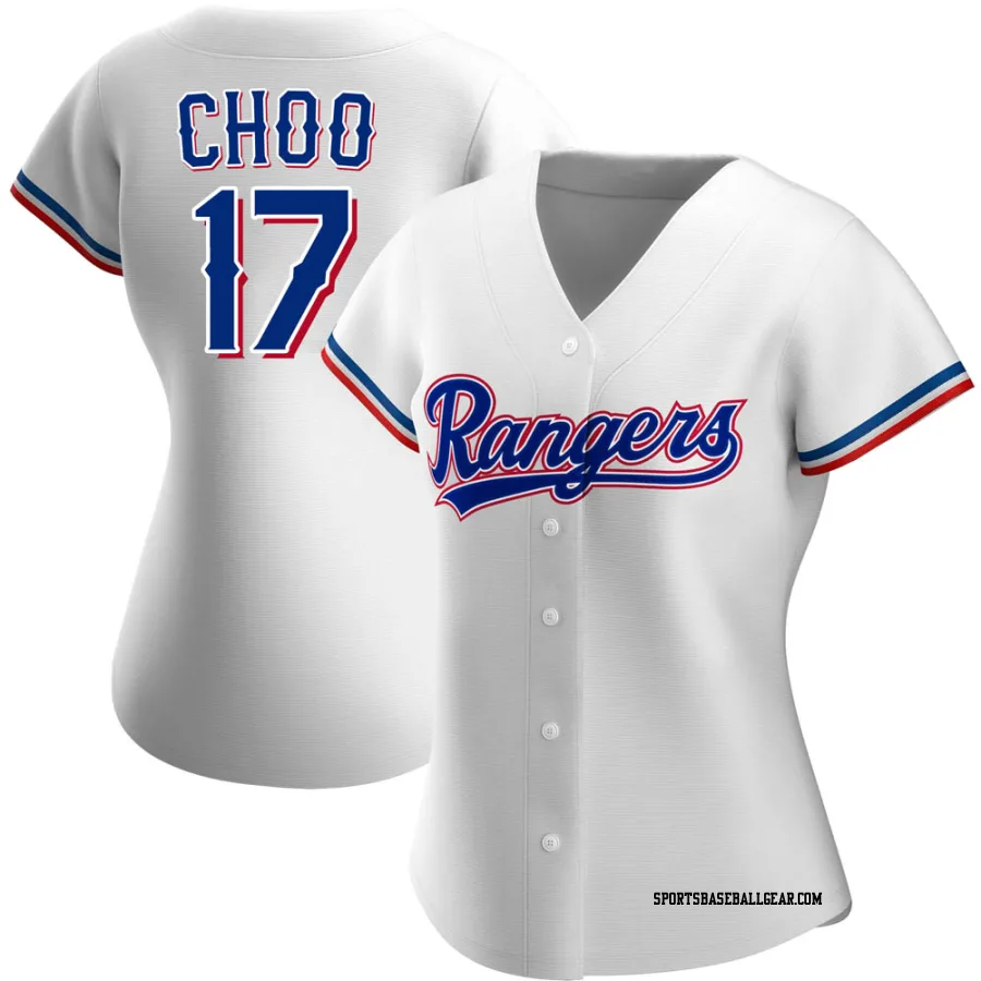 Shin-Soo Choo Women's Texas Rangers White Replica Home Jersey