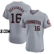 Shinnosuke Ogasawara Men's Washington Nationals Gray Elite Road Jersey