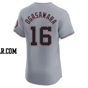 Shinnosuke Ogasawara Men's Washington Nationals Gray Elite Road Jersey