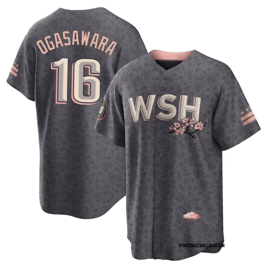 Shinnosuke Ogasawara Men's Washington Nationals Gray Replica 2022 City Connect Jersey