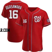 Shinnosuke Ogasawara Men's Washington Nationals Red Authentic Alternate Jersey
