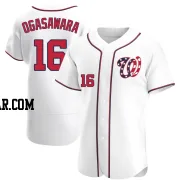 Shinnosuke Ogasawara Men's Washington Nationals White Authentic Alternate Jersey