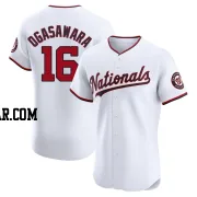 Shinnosuke Ogasawara Men's Washington Nationals White Elite Home Jersey