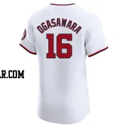 Shinnosuke Ogasawara Men's Washington Nationals White Elite Home Jersey