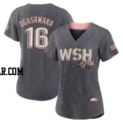 Shinnosuke Ogasawara Women's Washington Nationals Gray Authentic 2022 City Connect Jersey