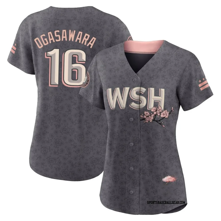 Shinnosuke Ogasawara Women's Washington Nationals Gray Replica 2022 City Connect Jersey