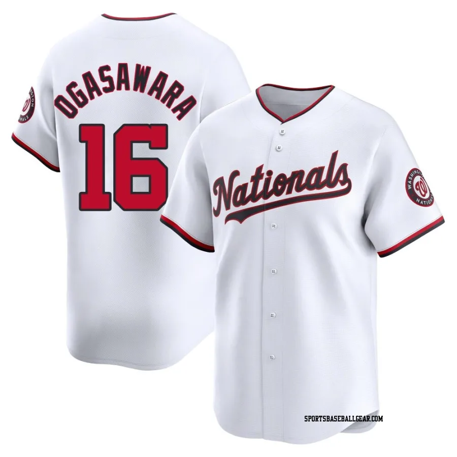 Shinnosuke Ogasawara Youth Washington Nationals White Limited Home Jersey