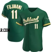 Shintaro Fujinami Men's Oakland Athletics Green Authentic Kelly Alternate Jersey