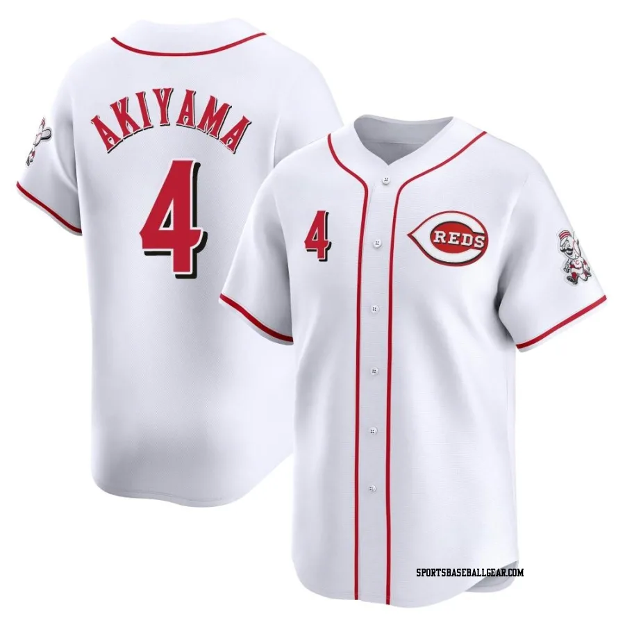 Shogo Akiyama Men's Cincinnati Reds White Limited Home Jersey