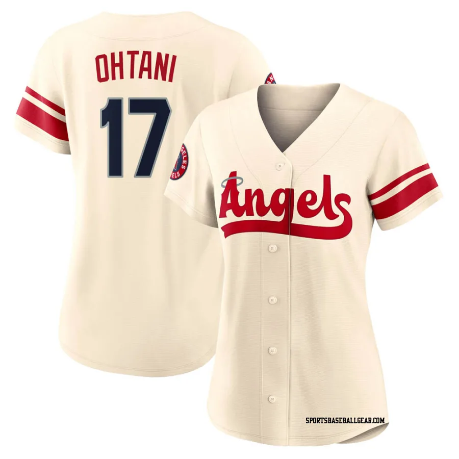 Shohei Ohtani Women's Los Angeles Angels Cream Authentic 2022 City Connect Jersey