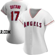 Shohei Ohtani Women's Los Angeles Angels White Replica Home Jersey