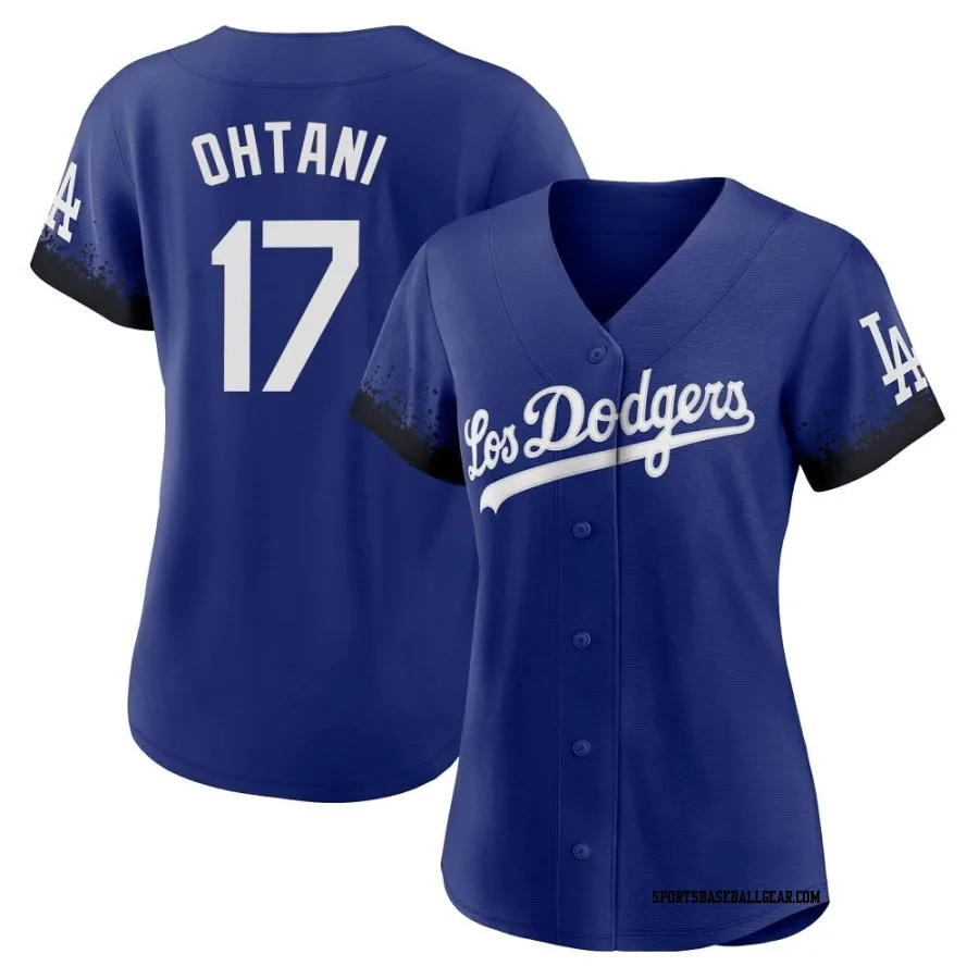 Shohei Ohtani Women's Los Angeles Dodgers Royal Replica 2021 City Connect Jersey