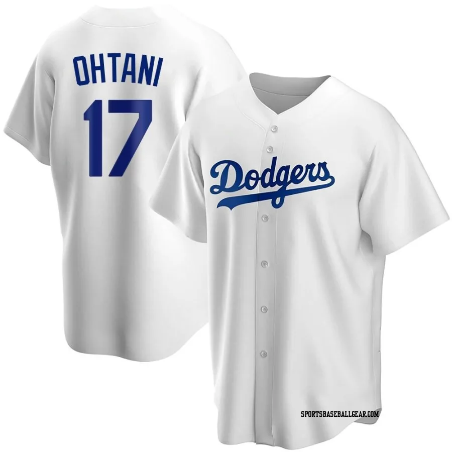 Shohei Ohtani Youth Los Angeles Dodgers White Replica Home Jersey