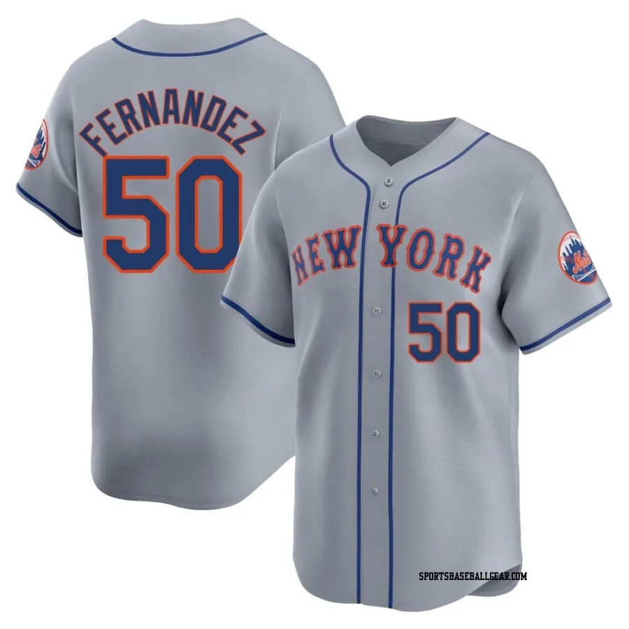 Sid Fernandez Men's New York Mets Gray Limited Away Jersey