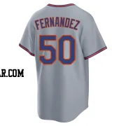 Sid Fernandez Men's New York Mets Gray Replica Away 2.0 Jersey