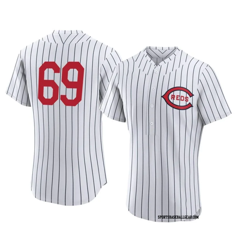 Silvino Bracho Men's Cincinnati Reds White Authentic 2022 Field Of Dreams Jersey
