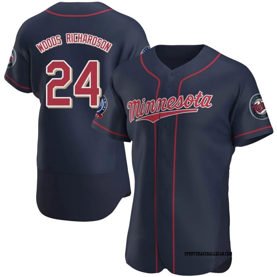 Simeon Woods Richardson Men's Minnesota Twins Navy Authentic Alternate 60th Season Jersey
