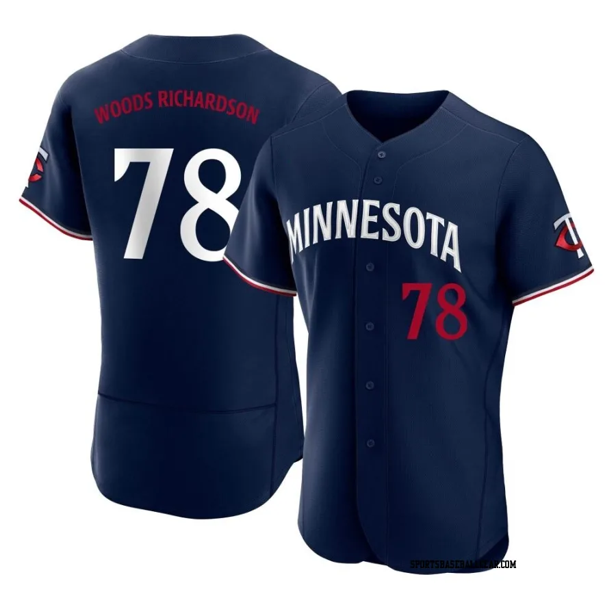 Simeon Woods Richardson Men's Minnesota Twins Navy Authentic Alternate Jersey