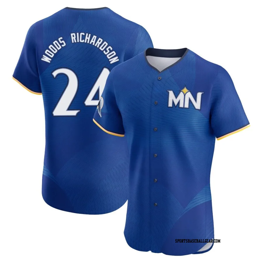 Simeon Woods Richardson Men's Minnesota Twins Royal Elite 2024 City Connect Jersey