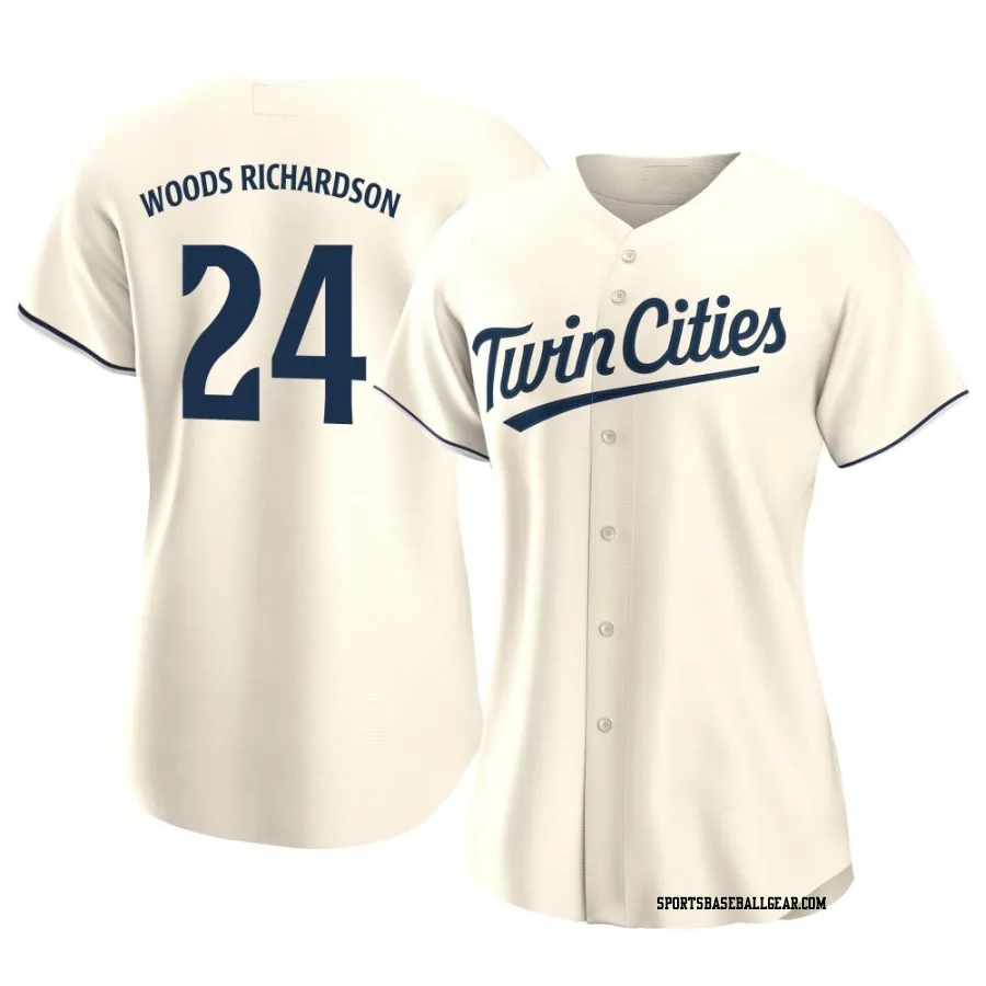 Simeon Woods Richardson Women's Minnesota Twins Cream Authentic Alternate Jersey
