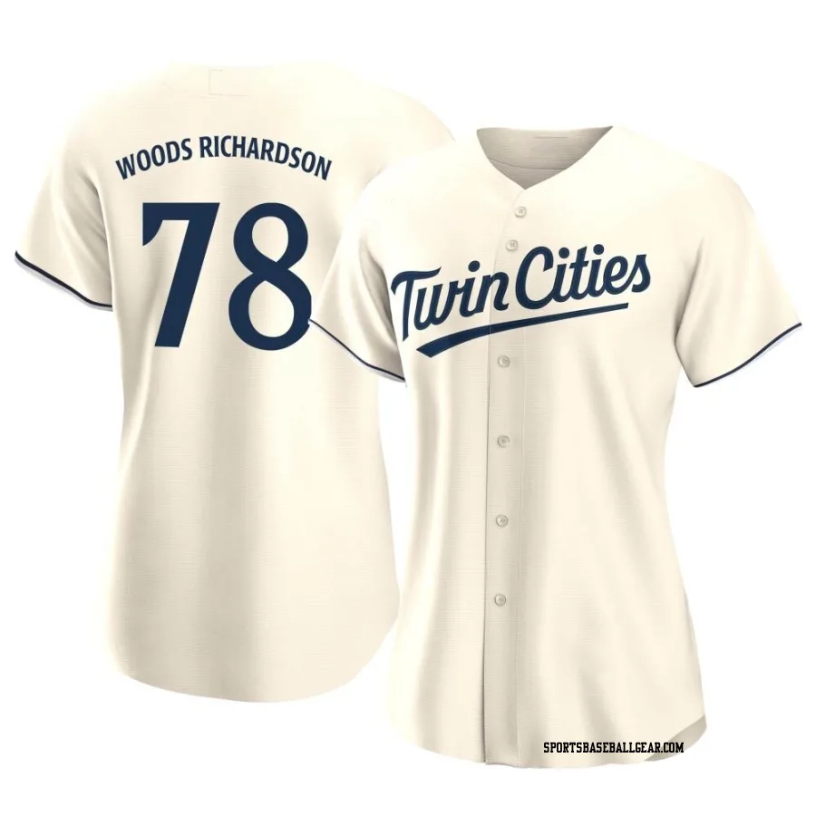 Simeon Woods Richardson Women's Minnesota Twins Cream Replica Alternate Jersey