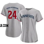 Simeon Woods Richardson Women's Minnesota Twins Gray Replica Road Jersey