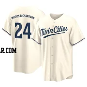 Simeon Woods Richardson Youth Minnesota Twins Cream Replica Alternate Jersey