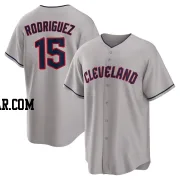 Simon Rodriguez Youth Cleveland Guardians Gray Replica Road Jersey