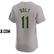 Skye Bolt Men's Oakland Athletics Gray Elite Road Jersey