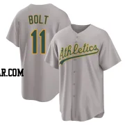 Skye Bolt Men's Oakland Athletics Gray Replica Away 2.0 Jersey