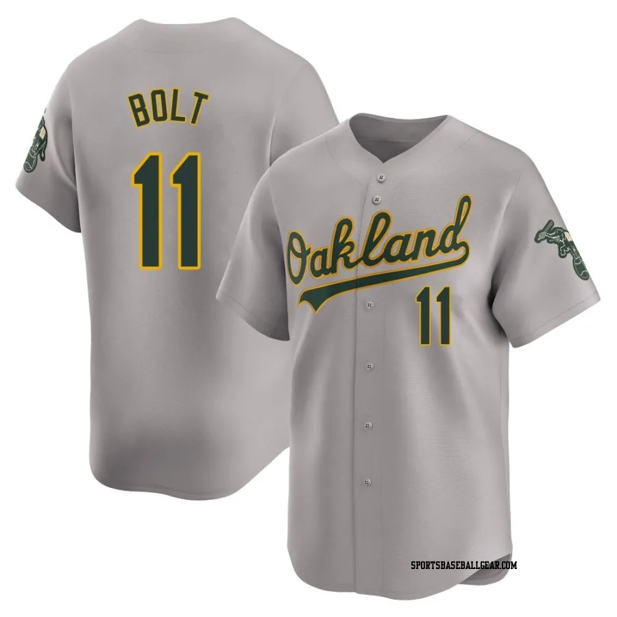 Skye Bolt Youth Oakland Athletics Gray Limited Away Jersey