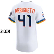 Spencer Arrighetti Men's Houston Astros White Elite 2025 City Connect Jersey