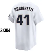 Spencer Arrighetti Men's Houston Astros White Limited Throwback Cooperstown Collection Jersey
