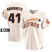 Spencer Arrighetti Youth Houston Astros Cream Limited Throwback Cooperstown Collection Jersey