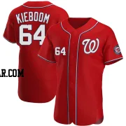 Spencer Kieboom Men's Washington Nationals Red Authentic Alternate Jersey