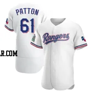 Spencer Patton Men's Texas Rangers White Authentic Home Jersey