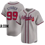 Spencer Strider Men's Atlanta Braves Gray Limited Away Jersey